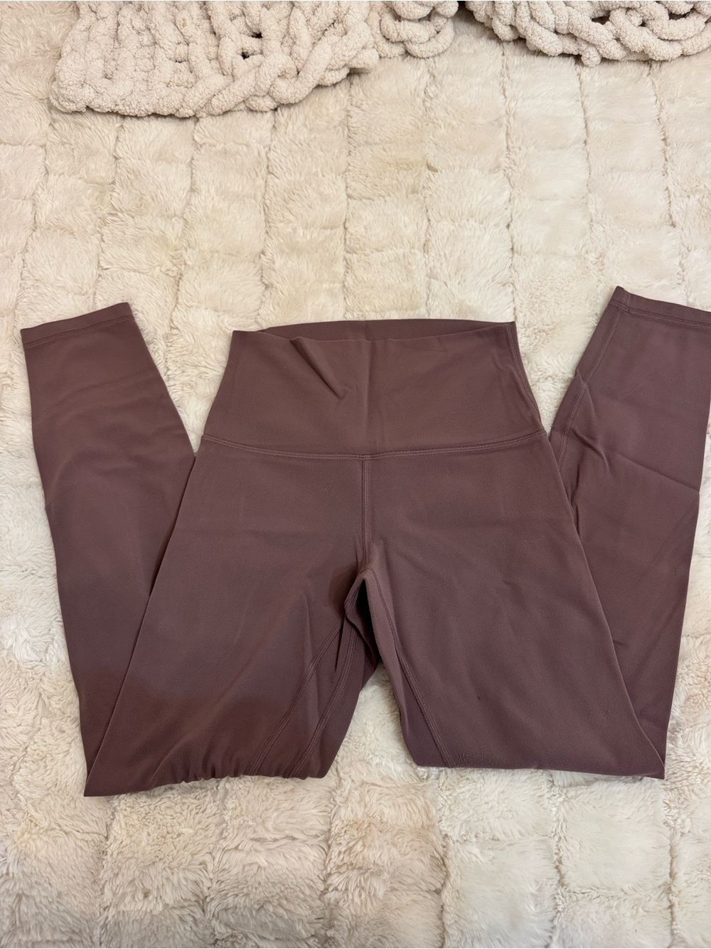 Lululemon High-Rise Leggings in Deep Mauve
